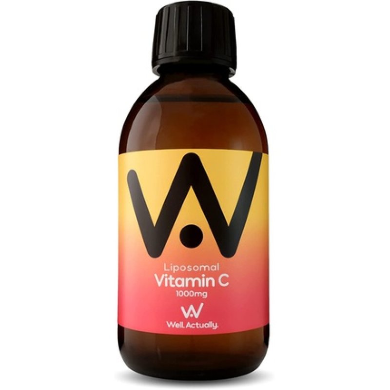Powerful Liposomal Vitamin C 1000mg 30 Servings 150ml Fruit Fusion Flavour Vegan UK Made by Well.Actually.