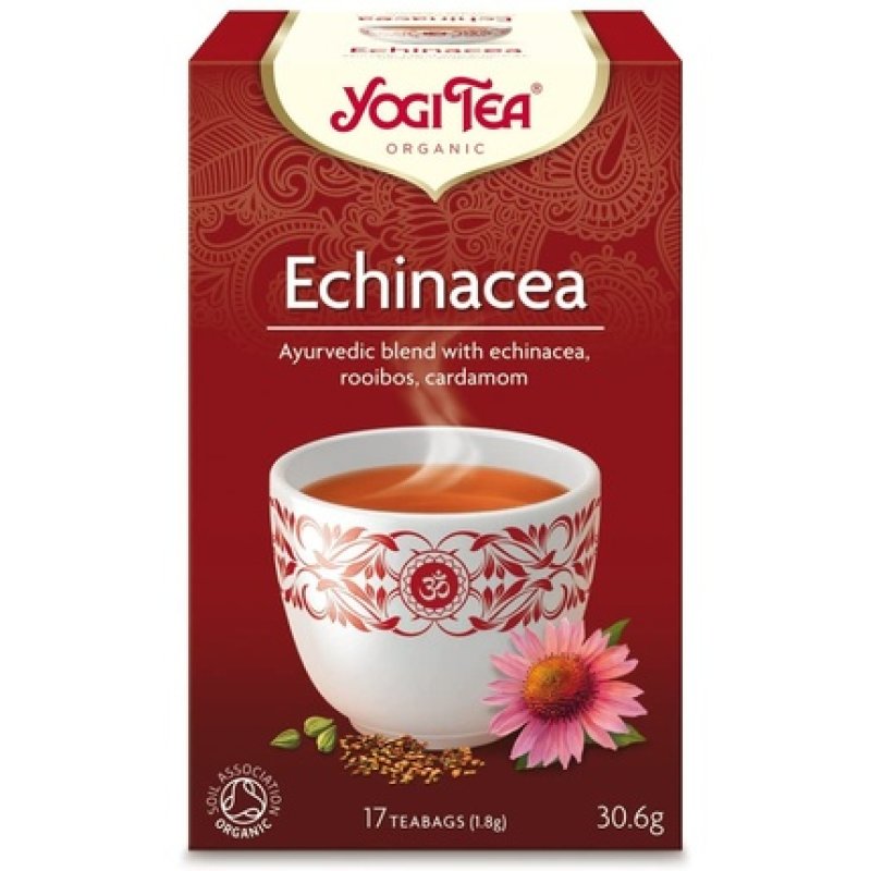 Yogi Tea Echinacea Teabags Pack Of 2, Total 34