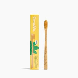 Zerolla Eco Biobased Bamboo Toothbrush Kids Bristles Bpafree Bionylon From Castor Oil Zero Waste & Plasticfree Kid's