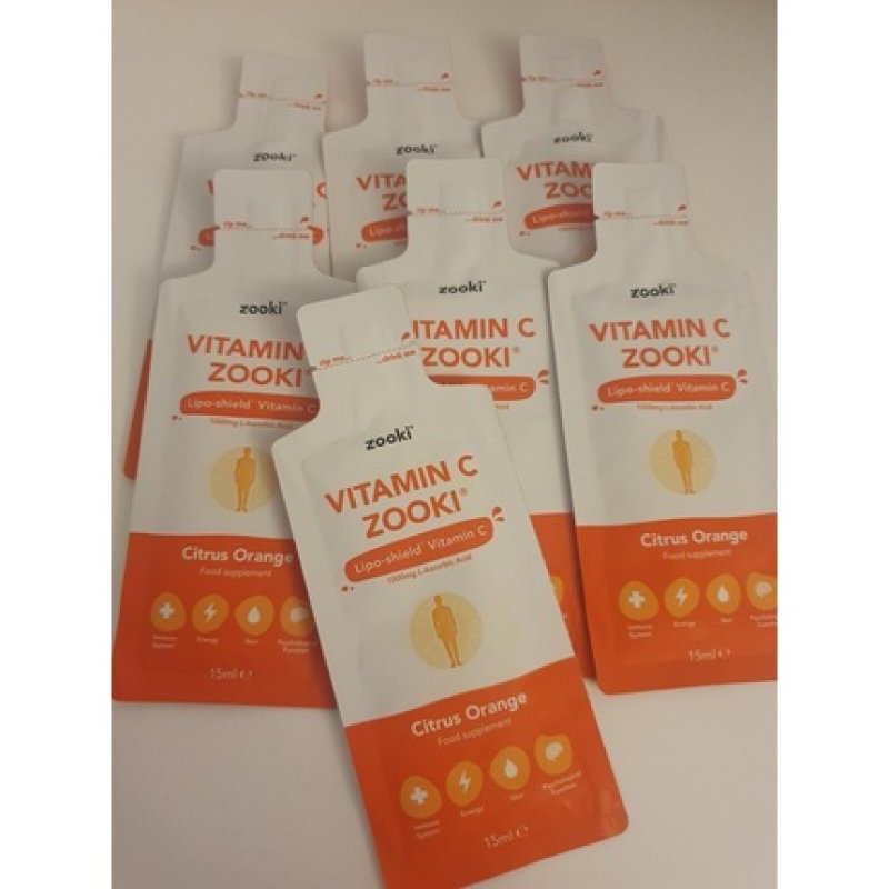 Vitamin C Zooki Lipo Shield Citrus Orange 15ml - Pack of 7