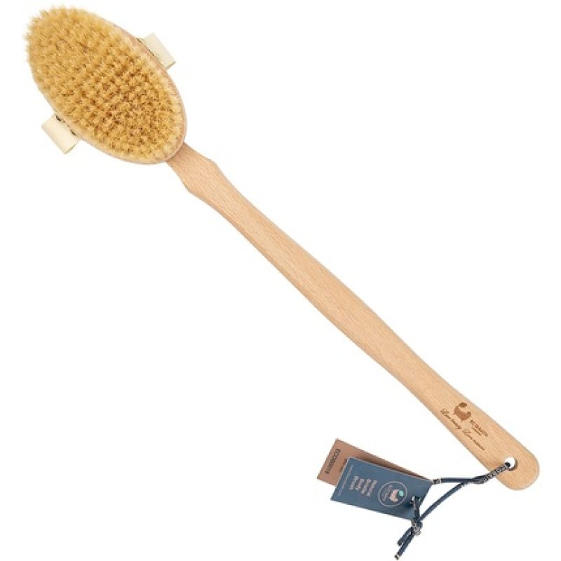 Eco Bath Natural Soft Body Brush with Single Bristle