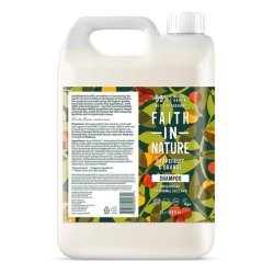 Faith in Nature Natural Grapefruit & Orange Shampoo 5L Refill Pack - 5000ml