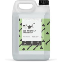 Miniml Cucumber & Aloe Vera Infused Hand, Skin & Body Wash Gel 5L Refill - 100% Vegan & Cruelty Free