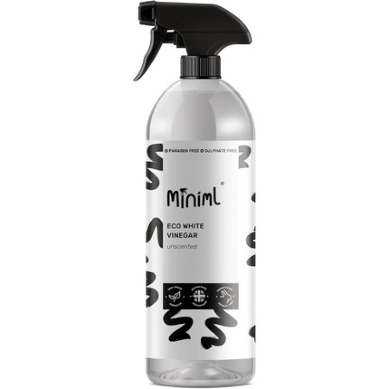Miniml Eco White Vinegar Cleaning Unscented 750ml All Natural Multisurface & Multipurpose Cleaner Limescale Remover