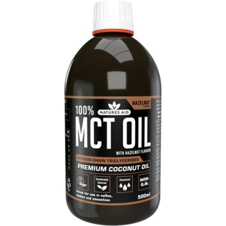 Natures Aid Mct Oil Hazelnut 500ml