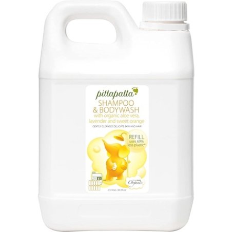 pittapatta by Simply Gentle Organic Natural Shampoo and Body Wash with Calming Lavender, Chamomile and Aloe Vera 2.5L