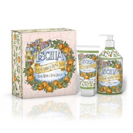 Rudy Profumi Maioliche Set Liquid Hand Soap 500ml Hand Cream 100ml Ischia Range