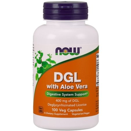 Now Foods Dgl With Aloe Vera 100 Vegetable Capsules