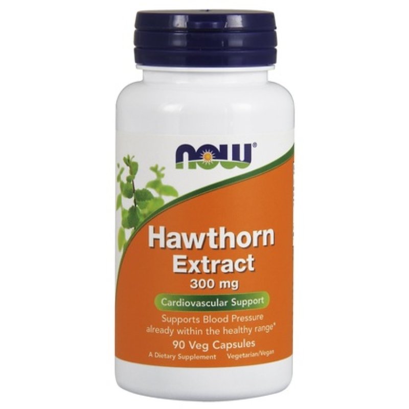 Now Foods Hawthorn Extract 300mg 90 Vegetable Capsules