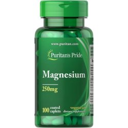 Puritan's Pride Magnesium 250mg Caplets 100 Count