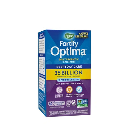 Nature's Way Fortify Optima 35 Billion Probiotic Prebiotic 60 Capsules