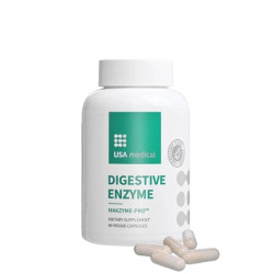 Usa Medical Digestive Enzyme Supplement 60 Capsules
