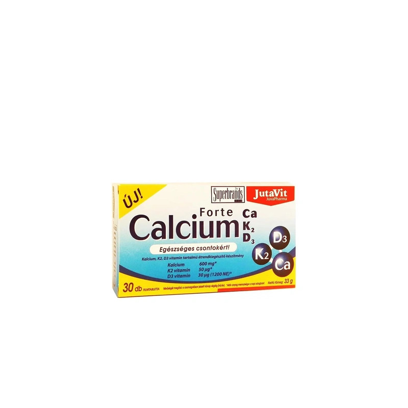 Jutavit Calcium Forte With Calciumpotassiumvitamin D3 30 Tablets