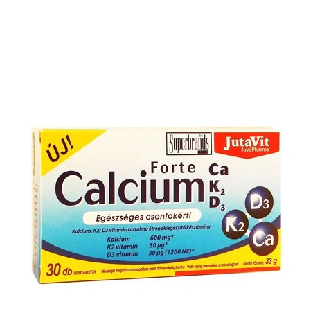 Jutavit Calcium Forte With Calciumpotassiumvitamin D3 30 Tablets
