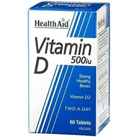 HealthAid Vitamin D 500iu Tablets 60 Count