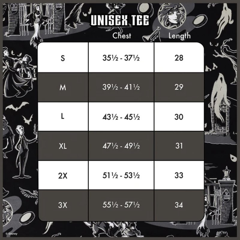 Disney by Loungefly Tee T-Shirt Unisexe Haunted Mansion (L)