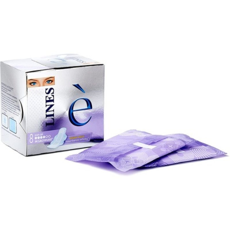 Lines Lactifless Pads with Wings 8 Count