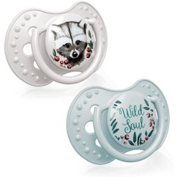 Lovi Soother 6-18 Months, Baby Dummies With Silicone Teat, Dynamic Tip, Wild