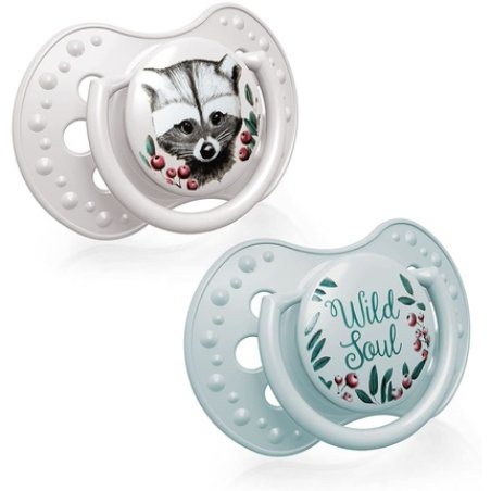 Lovi Soother 6-18 Months, Baby Dummies With Silicone Teat, Dynamic Tip, Wild