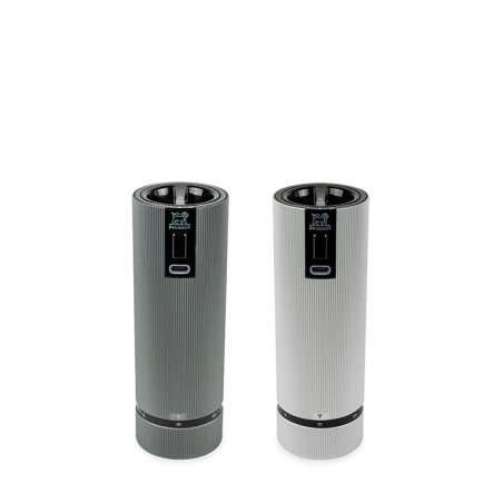 Peugeot Line Electric Salt & pepper grinder set Grey