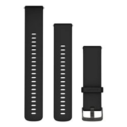 Garmin Ersatzarmband (22 mm), Silikon Schwarz/Schiefergrau