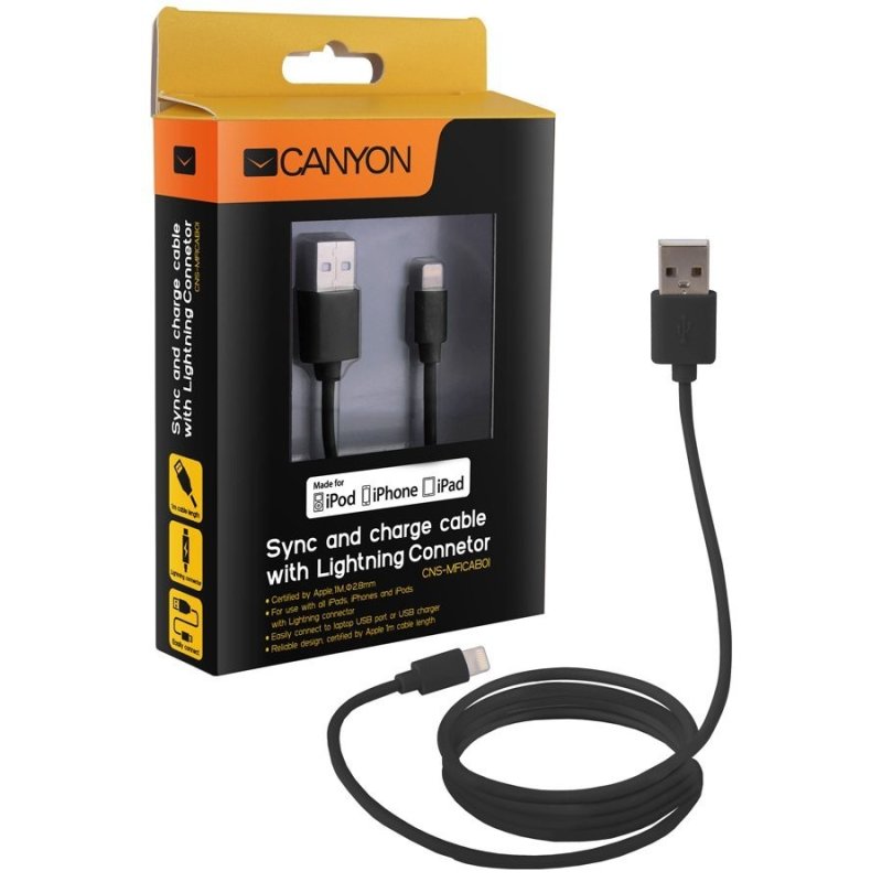 Canyon CNS-MFICAB01 1 m Noir
