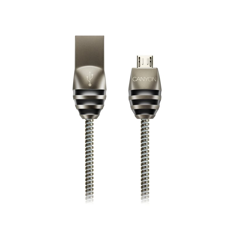 CANYON cable UM-5 MicroUSB 10W 1m Dark Grey