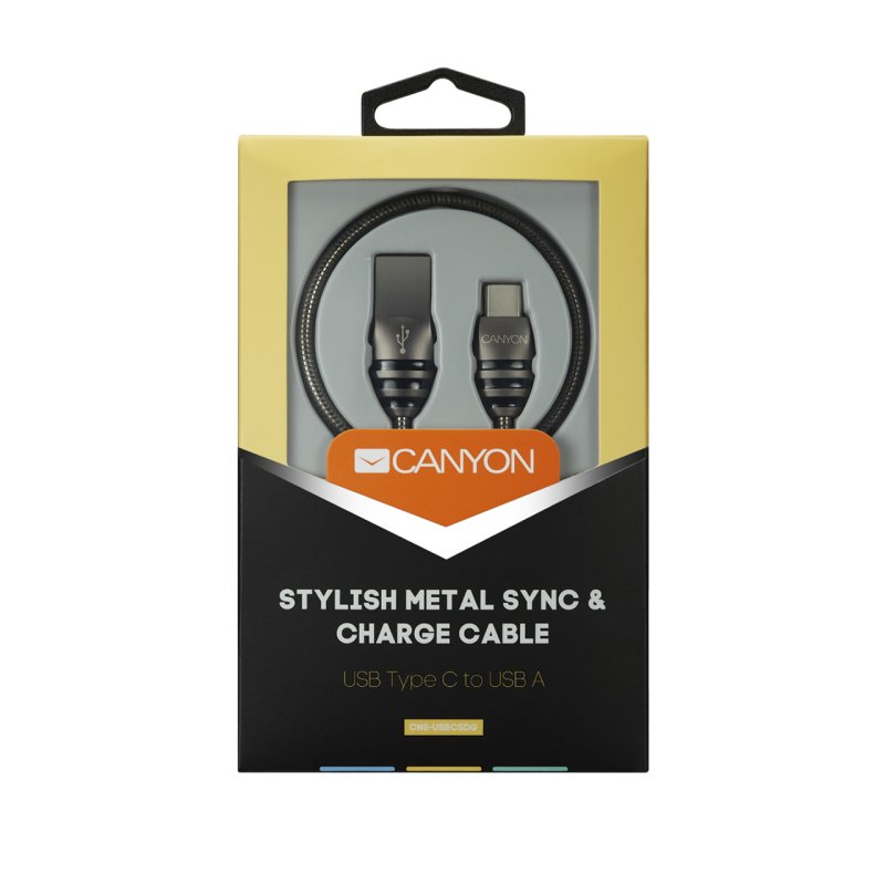 CANYON cable UC-5 USB-C 10W 1m Dark Grey