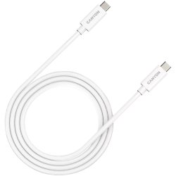 Canyon CNS-USBC44W USB cable 1 m USB C 40 Gbit/s 240 W White