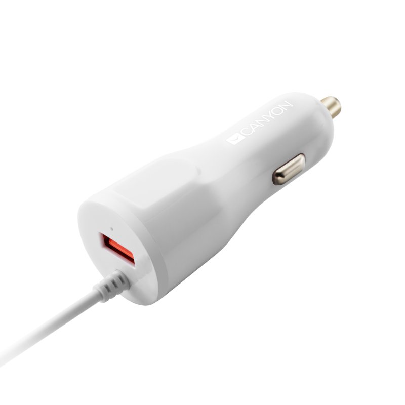 Canyon CNE-CCA033W chargeur d'appareils mobiles Smartphone, Tablette Blanc Lightning, USB Charge rapide Auto