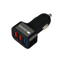 CANYON car charger C-07 QC 3.0 2.4A/3USB-A Black