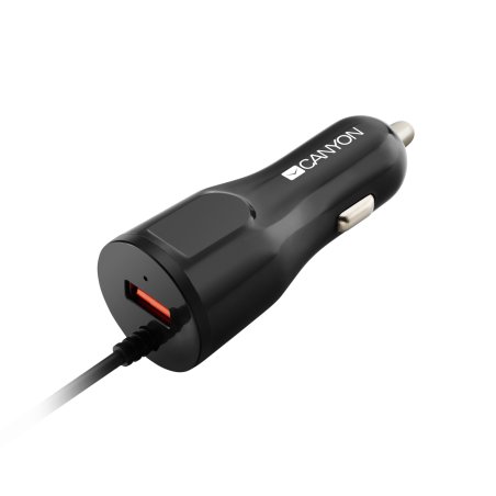 Canyon CNE-CCA033 Smartphone, Tablet Black Lightning, USB Fast charging Auto