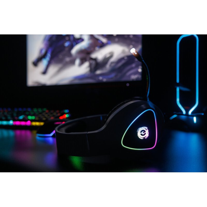 Canyon GH-6 - Shadder gaming headset - USB / 2x 3.5mm jack - 2m cable - multicolor RGB backlight