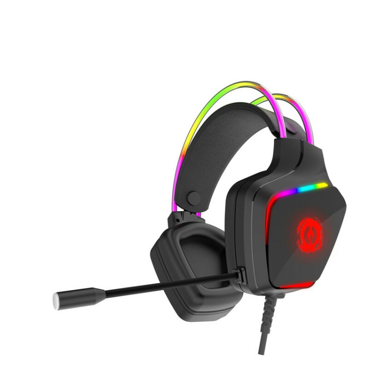 Canyon GH-9A - Darkless gaming headset - USB / 2x 3.5mm jack - 2m cable - multicolor RGB backlight