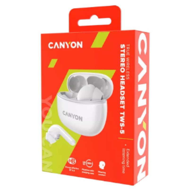 Bluetooth Headset TWS-5 In-Ear/Stereo/BT5.3 white