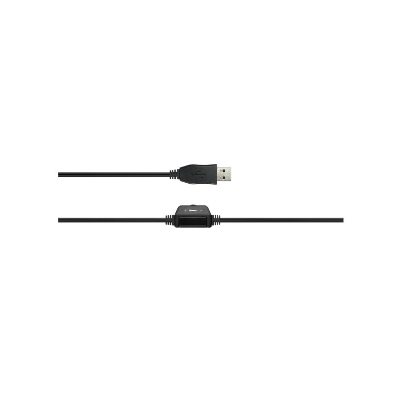 CANYON PC headset CHSU-1 PC Mic USB 2m Black