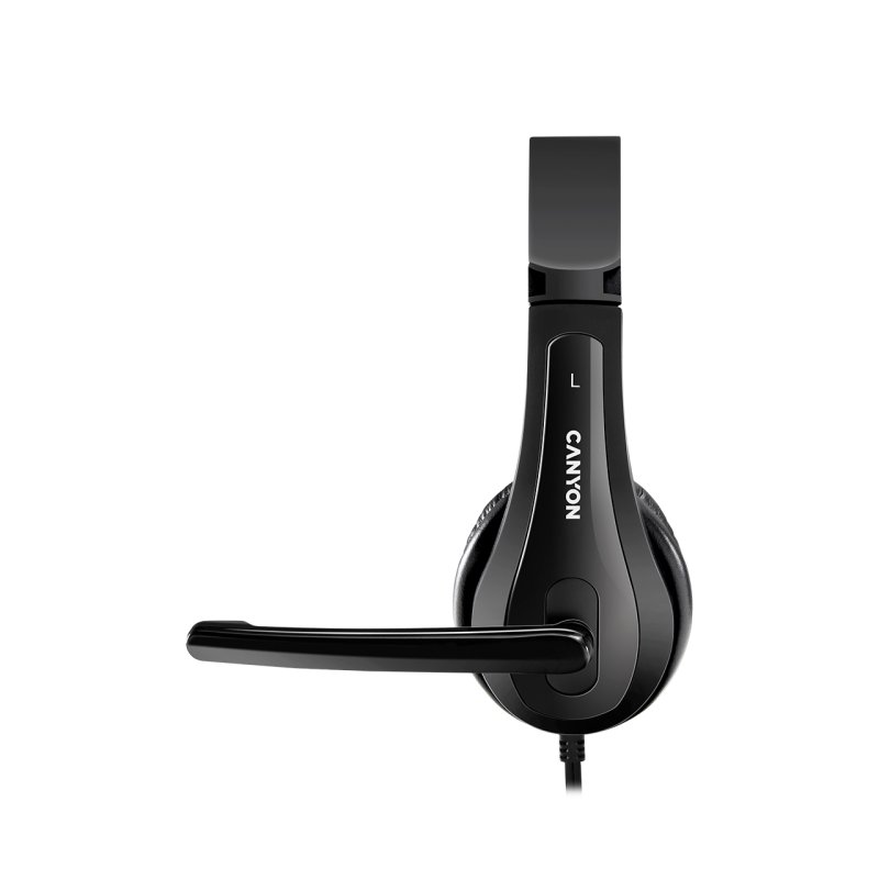 Canyon CNS-CHSU1B casque Avec fil Arceau Appels/Musique USB Type-A Noir