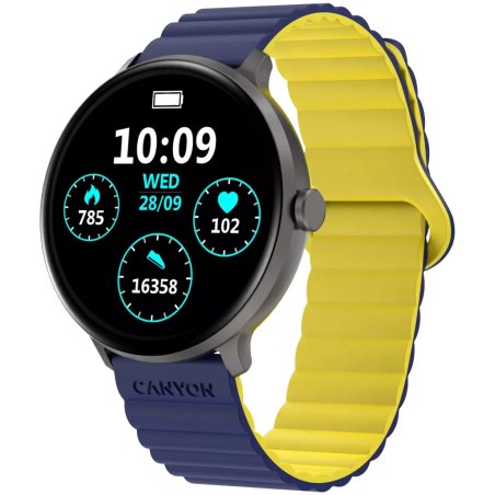Canyon CNS-SW69BL smartwatche et montre de sport 3,3 cm (1.3") 44 mm Numérique 360 x 360 pixels Écran tactile Noir