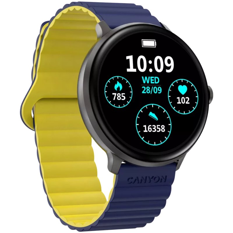 Canyon SW-69 - Jacky - smart watch - BT - color. LTPS display 1.3 - waterproof. IP68 - 25 sports