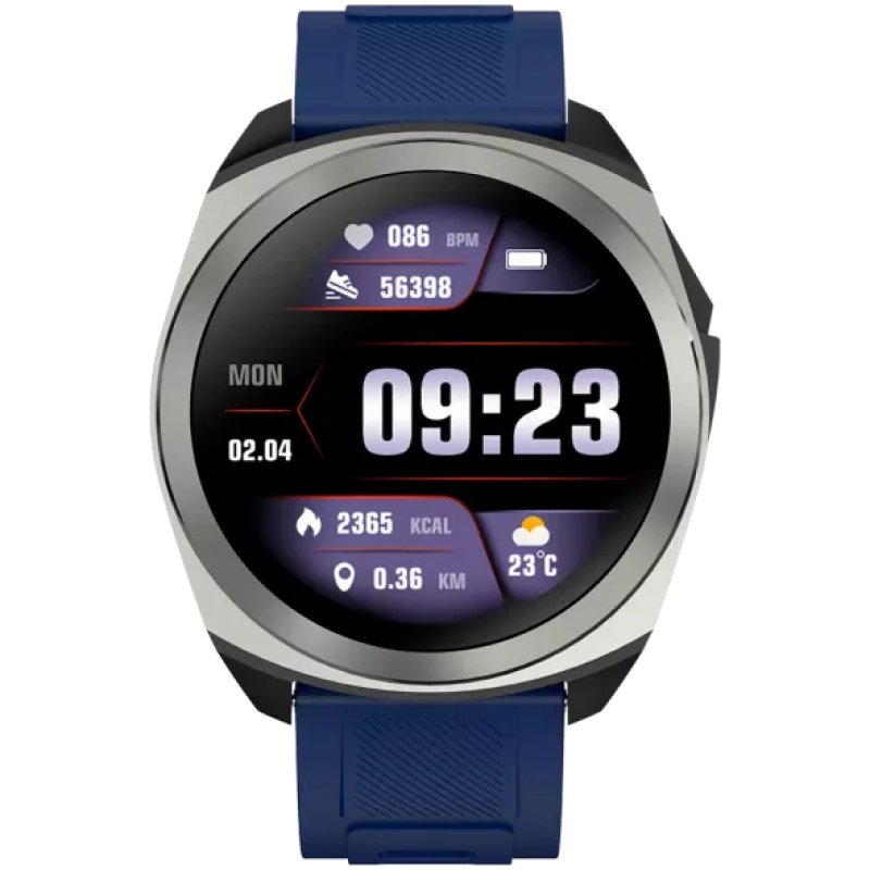 Canyon Maverick SW-83 3,35 cm (1.32") IPS Numérique 360 x 360 pixels Écran tactile Bleu GPS (satellite)
