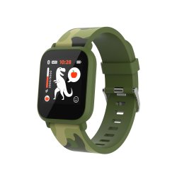 CANYON My Dino KW-33, Teenager smart watch, 1.3 inches IPS full touch screen, green plastic body, IP68 waterproof, BT5.0