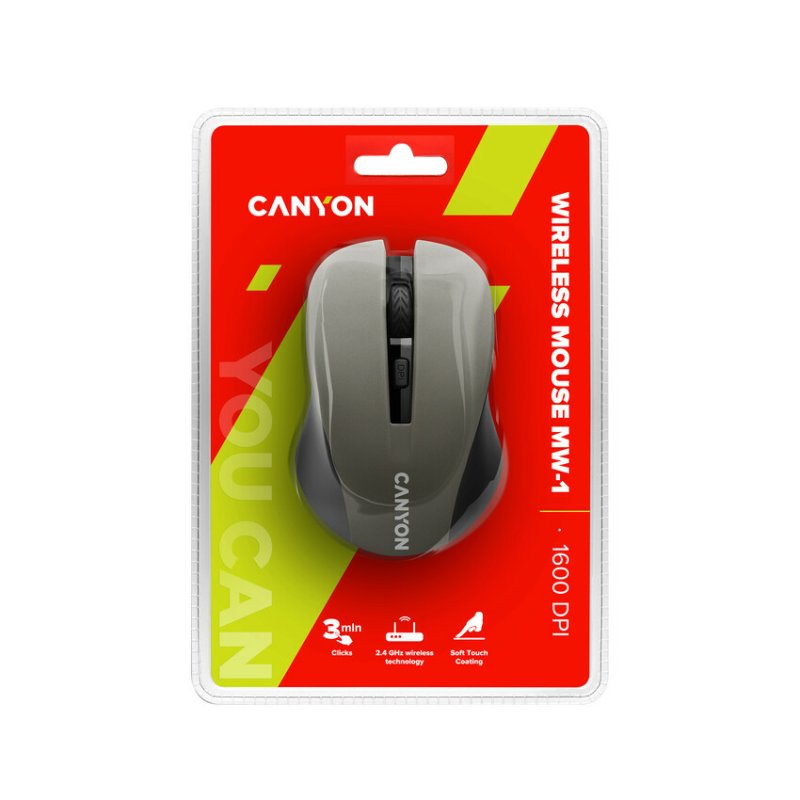 CANYON mouse MW-1 Wireless Grey