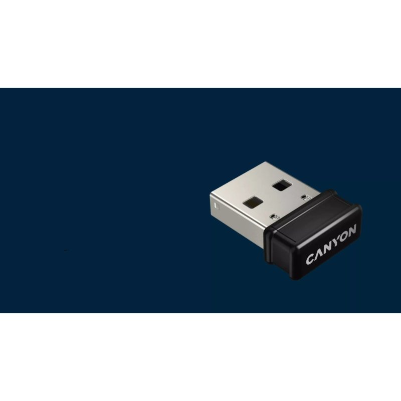 Canyon HSET-W5 clavier Souris incluse maison/bureau RF sans fil QWERTY Anglais américain Blanc