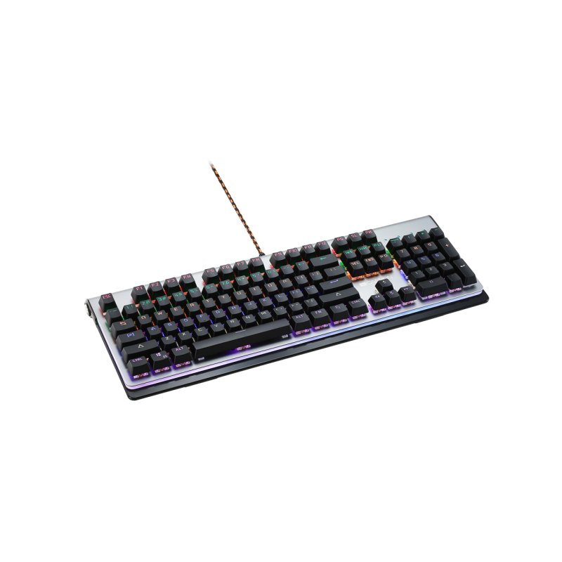 CANYON Interceptor GK-8 wired multimedia gaming keyboard with lighting effect EN double injection layout dark grey