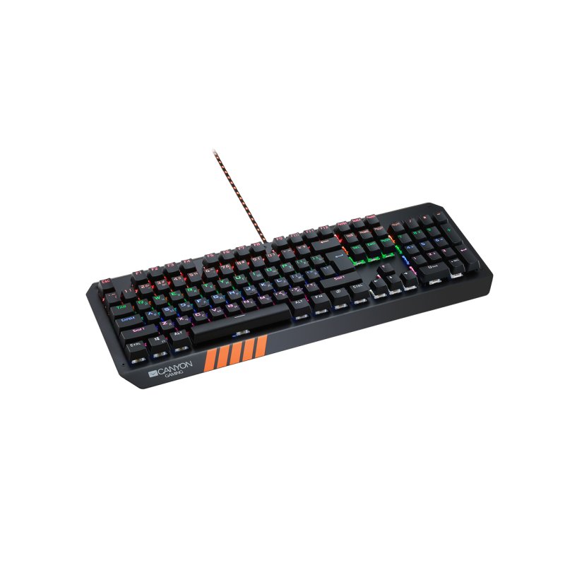 CANYON Hazard GK-6 wired multimedia gaming keyboard with lighting effect EN double injection layout black