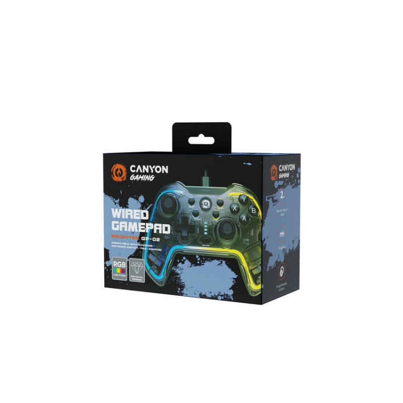 CANYON gamepad Brighter GP-02 Wired Crystal
