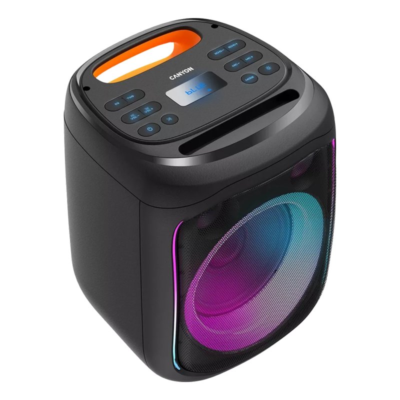 Canyon CNE-PBSP5 haut-parleur portable et de fête Orateur du parti Noir, Orange 40 W