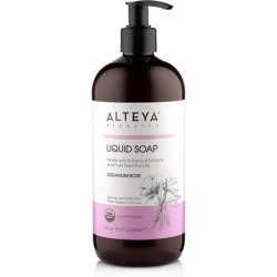 Alteya Liquid Soap Geranium Rose USDA Certified Organic Body Cleanser 500ml