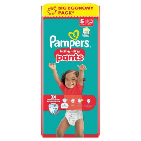 Pampers Baby Dry Pants Size 5 Junior Big Pack