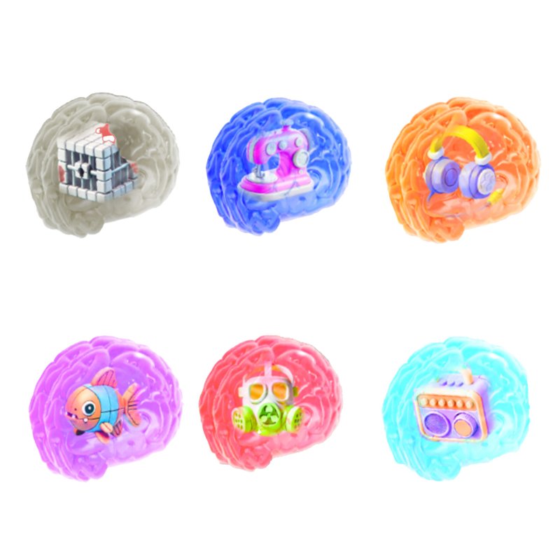Cortex Crypt - Squishy Brains 10 Cm - 12Pcs Display